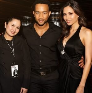 With former manager & John Legend, post-performance as opener.