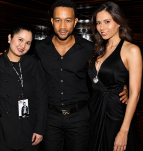 With former manager & John Legend, post-performance as opener.
